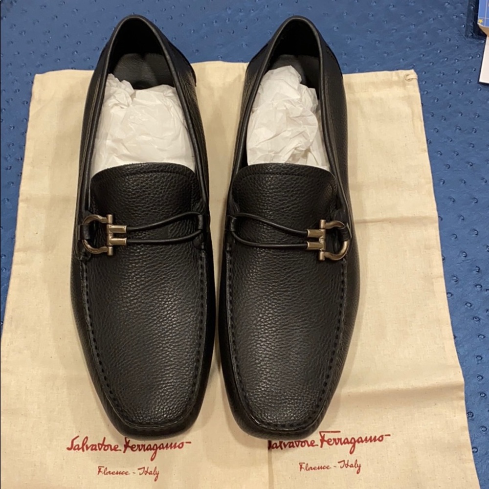 Ferragamo men’s size 13 D shoes, never worn.